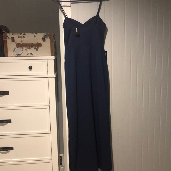 Navy floor length dress NWT - Picture 5 of 6